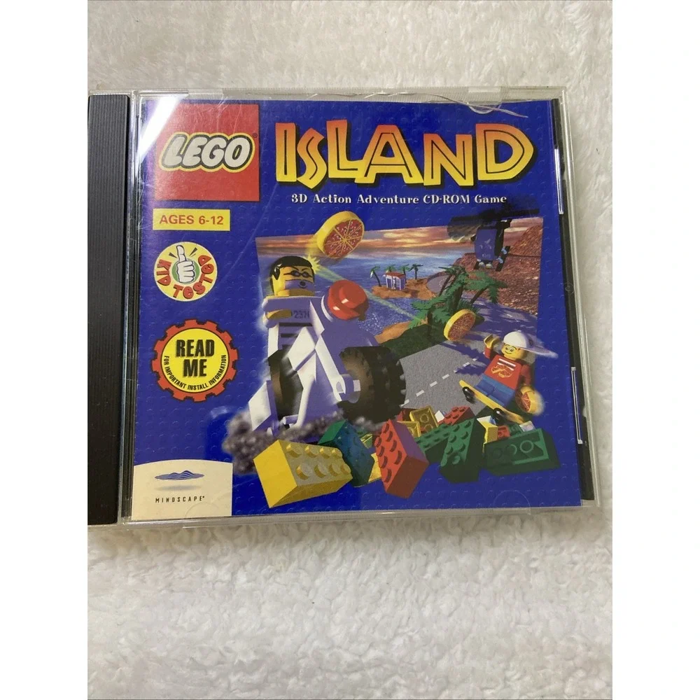 Vintage LEGO Island 3D Action Adventure‎ PC CD-ROM Windows 95 Ages 6-12